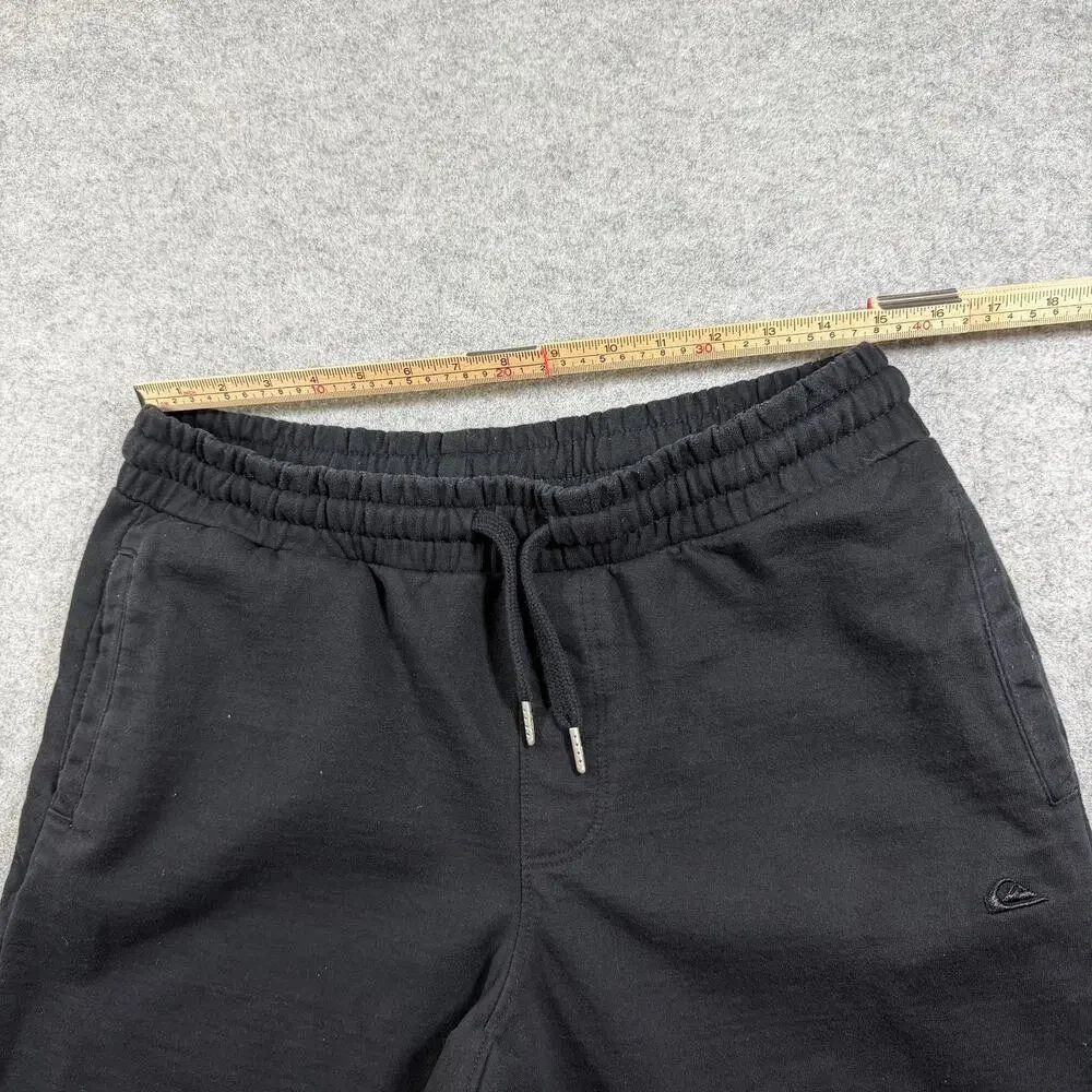 Quiksilver Joggers Mens M Black Drawstring Lounge Pants Streetwear Casual